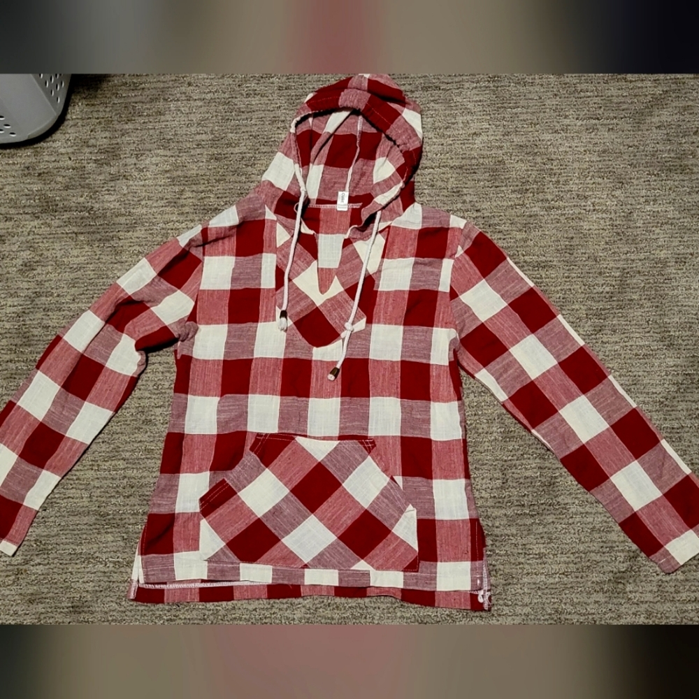 Girls Plaid Light Hoodie